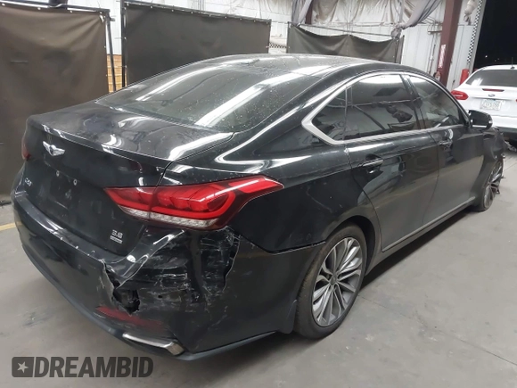 2017 Genesis G80 3.8L z VIN KMHGN4JE4HU175479, wystawiony jako IAAI lot #42161608 z przebiegiem 118 066 mil mil oraz . Historia ofert i sprzedaży dostępna na DreamBid. Obrazek 4.