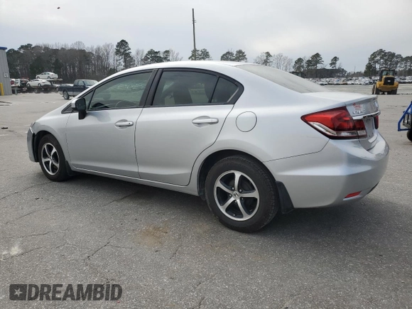 2015 Honda Civic Sedan SE with VIN 19XFB2F72FE040908, listed as a Copart auction lot 48019395 with 98,486 mi miles and Salvage Title. Bid and sale history available at carsss.com. Image 2.