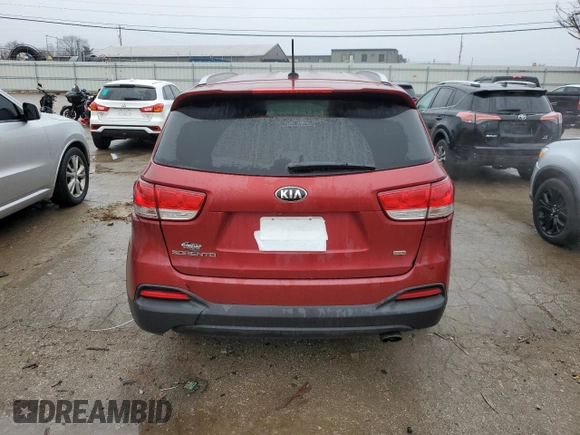 2017 Kia Sorento LX z VIN 5XYPGDA37HG328452, wystawiony jako Copart lot #83803644 z przebiegiem 133 518 mil mil oraz Szkoda całkowita • Salvage title. Historia ofert i sprzedaży dostępna na DreamBid. Obrazek 6.