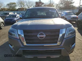 2023 Nissan Armada Platinum with VIN JN8AY2DBXP9834663, listed as a Copart auction lot 76820774 with 17,789 mi miles and Salvage Title. Bid and sale history available at carsss.com. Image 5.