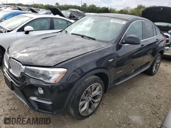 2018 BMW X4 xDrive28i with VIN 5UXXW3C54J0Y66015, listed as a Copart auction lot 49333483 with 63,718 mi miles. Bid and sale history available at carsss.com. Image 1.