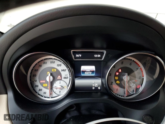 2016 Mercedes-Benz CLA with VIN WDDSJ4GB7GN332184, listed as a Copart auction lot 48431943 with 53,272 mi miles. Bid and sale history available at carsss.com. Image 9.