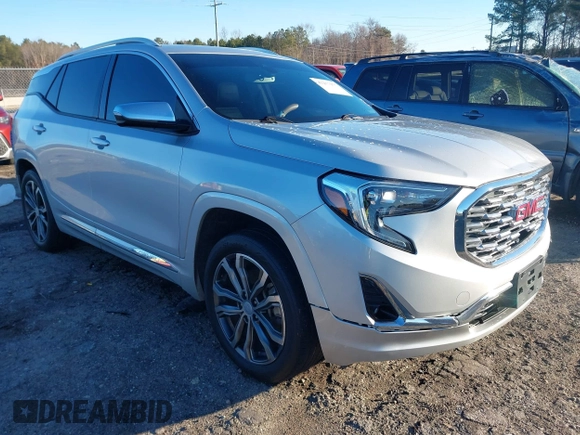 2019 GMC Terrain Denali with VIN 3GKALXEX0KL266963, listed as a IAAI auction lot 41257977 with 80,876 mi miles. Bid and sale history available at carsss.com. Image 1.