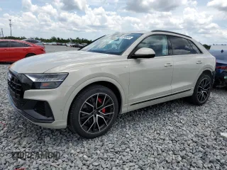 2020 Audi Q8 Prestige with VIN WA1FVAF18LD008808, listed as a Copart auction lot 60989585 with 34,928 mi miles and Non repairable. Bid and sale history available at DreamBid. Image 1.