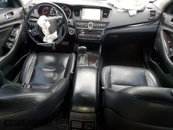 2015 Kia Cadenza Premium with VIN KNALN4D76F5191039, listed as a Copart auction lot 80936574 with 135,299 mi miles and Salvage Title. Bid and sale history available at carsss.com. Image 8.