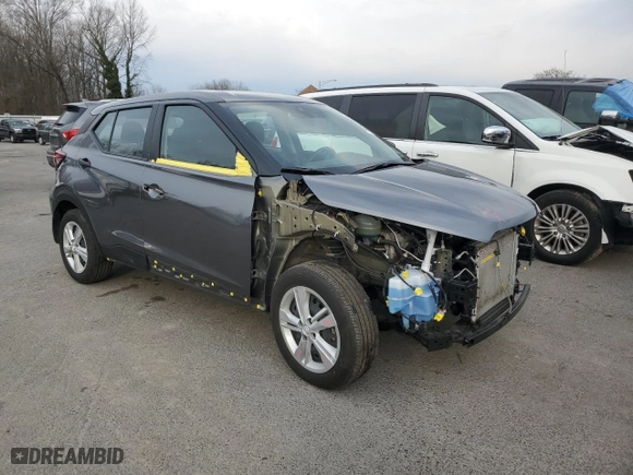 2023 Nissan Kicks S with VIN 3N1CP5BV1PL542917, listed as a Copart auction lot 46529945 with 23,011 mi miles and Salvage Title. Bid and sale history available at carsss.com. Image 4.