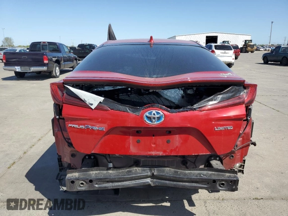 2021 Toyota Prius LE with VIN JTDKAMFP8M3179507, listed as a Copart auction lot 52571255 with 88,966 mi miles and Salvage Title. Bid and sale history available at DreamBid. Image 6.