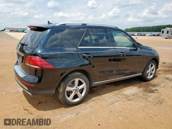 2017 Mercedes-Benz GLE 350 with VIN 4JGDA5HB9HA983778, listed as a Copart auction lot 59428695 with 103,797 mi miles and Salvage title. Bid and sale history available at DreamBid. Image 3.