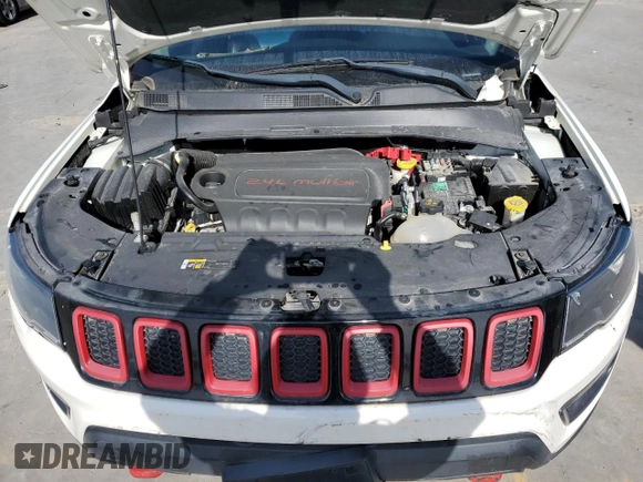2020 Jeep Compass Trailhawk with VIN 3C4NJDDB3LT189398, listed as a Copart auction lot 88671285 with 75,672 mi miles and Salvage title. Bid and sale history available at DreamBid. Image 11.