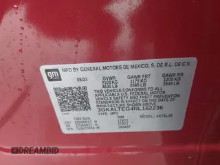 2024 GMC Terrain SLE z VIN 3GKALTEG4RL162236, wystawiony jako IAAI lot #41733811 z przebiegiem 35 542 mil mil oraz . Historia ofert i sprzedaży dostępna na DreamBid. Obrazek 9.