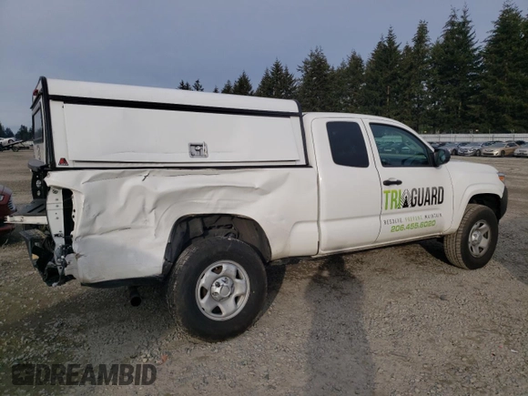 2022 Toyota Tacoma SR with VIN 3TYRX5GN1NT044745, listed as a Copart auction lot 43439945 with 35,278 mi miles and Salvage title. Bid and sale history available at DreamBid. Image 3.