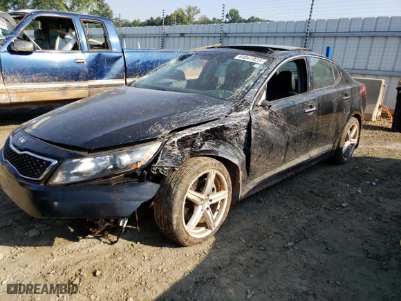 2012 Kia Optima SX with VIN 5XXGR4A6XCG063236, listed as a Copart auction lot 64841923 with 166,727 mi miles and Salvage Title. Bid and sale history available at carsss.com. Image 1.