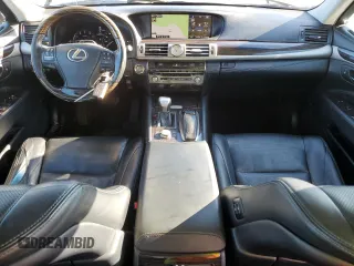 2015 Lexus LS 460 L with VIN JTHGL1EFXF5055493, listed as a Copart auction lot 86601044 with 130,849 mi miles and Salvage title. Bid and sale history available at DreamBid. Image 8.