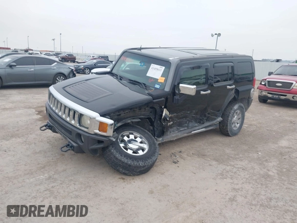 2007 Hummer H3 SUV with VIN 5GTDN13E578109056, listed as a IAAI auction lot 41455611 with 182,456 mi miles and . Bid and sale history available at DreamBid. Image 6.