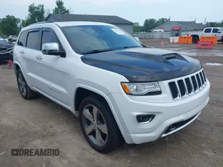 2015 Jeep Grand Cherokee Overland with VIN 1C4RJFCG5FC717484, listed as a IAAI auction lot 42564339 with 110,819 mi miles and . Bid and sale history available at DreamBid. Image 1.