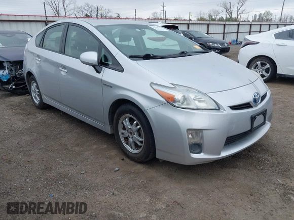 2010 Toyota Prius II with VIN JTDKN3DU2A0136687, listed as a IAAI auction lot 41927748 with 170,756 mi miles. Bid and sale history available at carsss.com. Image 1.