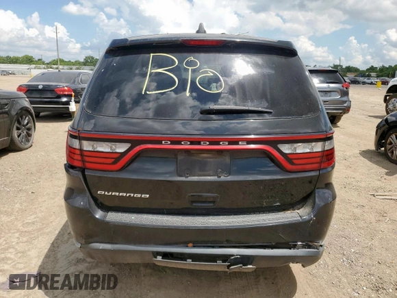 2015 Dodge Durango SXT with VIN 1C4RDHAGXFC695097, listed as a Copart auction lot 61503785 with 210,649 mi miles and Clean title. Bid and sale history available at DreamBid. Image 6.