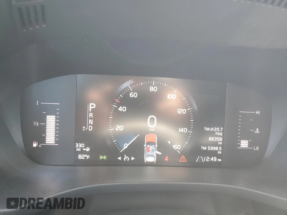 2019 Volvo XC60 Momentum with VIN LYV102RK3KB196915, listed as a Copart auction lot 47530095 with 86,358 mi miles and Salvage title. Bid and sale history available at DreamBid. Image 9.