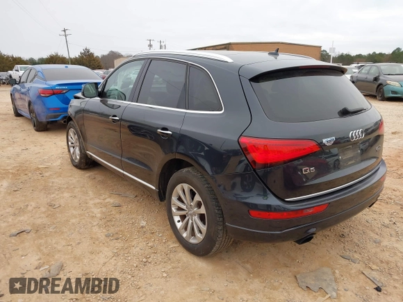 2016 Audi Q5 Premium Plus with VIN WA1L2AFP6GA046870, listed as a IAAI auction lot 41619585 with 167,139 mi miles. Bid and sale history available at carsss.com. Image 3.