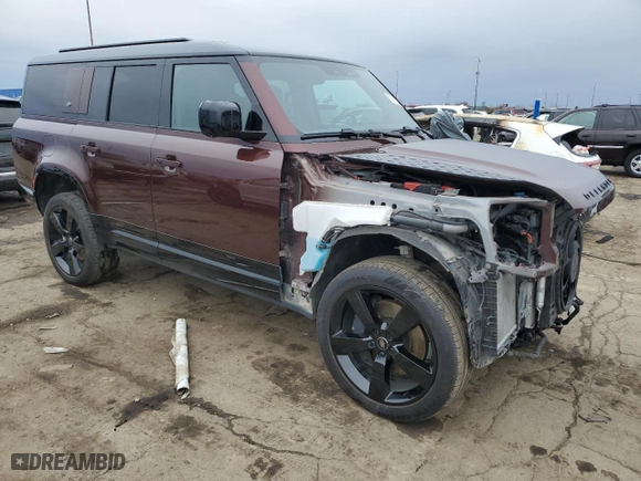 2024 Land Rover Defender X-Dynamic SE with VIN SALE2FEU2R2282196, listed as a Copart auction lot 81811774 with 12,288 mi miles and Salvage Title. Bid and sale history available at carsss.com. Image 4.