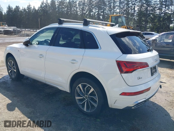 2022 Audi Q5 S line Premium Plus with VIN WA1EAAFY9N2112369, listed as a IAAI auction lot 42085322 with 58,303 mi miles and . Bid and sale history available at DreamBid. Image 3.