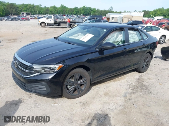 2024 Volkswagen Jetta SE with VIN 3VW7M7BU1RM063918, listed as a IAAI auction lot 42233127 with 12,903 mi miles and . Bid and sale history available at DreamBid. Image 18.