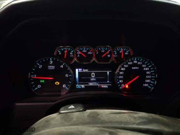 2018 GMC Sierra 1500 SLT with VIN 3GTU2NEC0JG321643, listed as a Copart auction lot 48159265 with 183,777 mi miles and Salvage Title. Bid and sale history available at carsss.com. Image 9.