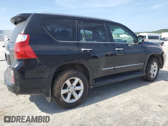 2012 Lexus GX 460 with VIN JTJBM7FX6C5043773, listed as a Copart auction lot 62099385 with 166,389 mi miles and Salvage title. Bid and sale history available at DreamBid. Image 3.