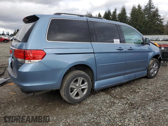 2010 Honda Odyssey Touring with VIN 5FNRL3H93AB043706, listed as a Copart auction lot 45926655 with 112,794 mi miles and Salvage Title. Bid and sale history available at carsss.com. Image 3.
