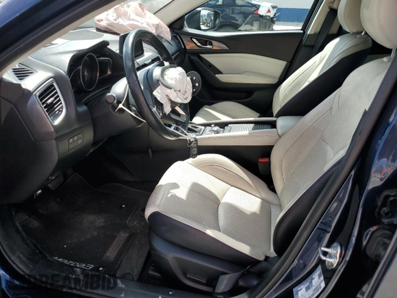 2018 Mazda 3 Grand Touring with VIN 3MZBN1W36JM197530, listed as a Copart auction lot 54550075 with 38,738 mi miles and Salvage Title. Bid and sale history available at DreamBid. Image 7.