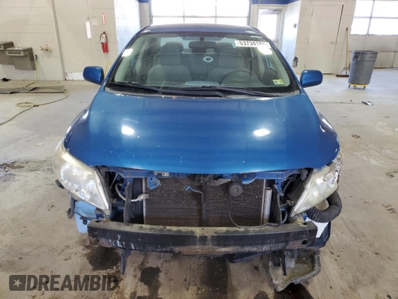 2009 Toyota Corolla with VIN 2T1BU40E49C142631, listed as a Copart auction lot 53734185 with 146,676 mi miles and Salvage Title. Bid and sale history available at carsss.com. Image 5.