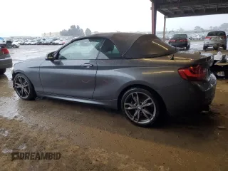 2016 BMW 2 Series M235i with VIN WBA1M1C53GV394156, listed as a Copart auction lot 43553255 with 63,291 mi miles and Salvage Title. Bid and sale history available at carsss.com. Image 2.
