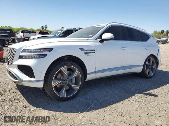 2025 Genesis GV80 Prestige with VIN KMUHEESC5SU221448, listed as a Copart auction lot 48557875 with 10,971 mi miles and Salvage Title. Bid and sale history available at DreamBid. Image 1.