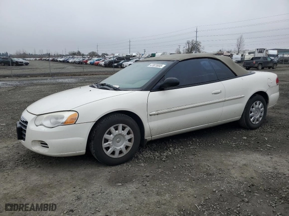 2004 Chrysler Sebring LX with VIN 1C3EL45X64N104208, listed as a Copart auction lot 47823655 with 80,886 mi miles and Salvage Title. Bid and sale history available at carsss.com. Image 1.