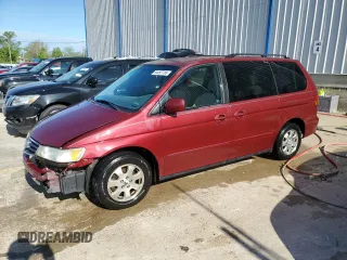 2002 Honda Odyssey EX z VIN 2HKRL18602H508679, wystawiony jako Copart lot #54497785 z przebiegiem 189 936 mil mil oraz Nie do naprawy • Non repairable. Historia ofert i sprzedaży dostępna na DreamBid. Obrazek 1.