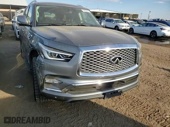 2020 Infiniti QX80 LUXE with VIN JN8AZ2NE4L9250677, listed as a Copart auction lot 72859574 with 96,483 mi miles and Salvage Title. Bid and sale history available at carsss.com. Image 12.