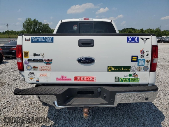 2008 Ford F-150 STX with VIN 1FTRX12W58FC17160, listed as a Copart auction lot 58375045 with 133,976 mi miles and Salvage title. Bid and sale history available at DreamBid. Image 6.