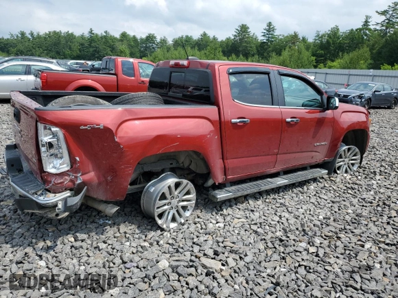 2016 GMC Canyon 4WD SLT with VIN 1GTG6DE30G1222596, listed as a Copart auction lot 64058084 with 121,038 mi miles and Salvage Title. Bid and sale history available at carsss.com. Image 3.