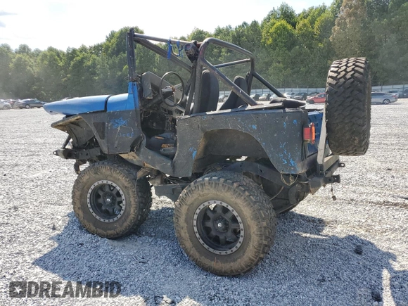1993 Jeep Wrangler "S" with VIN 1J4FY19P3PP244827, listed as a Copart auction lot 68278774 with 0 mi miles and Salvage Title. Bid and sale history available at carsss.com. Image 2.