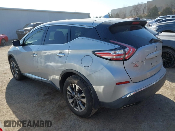 2017 Nissan Murano Platinum with VIN 5N1AZ2MG1HN181276, listed as a IAAI auction lot 41625761 with 124,525 mi miles. Bid and sale history available at carsss.com. Image 3.