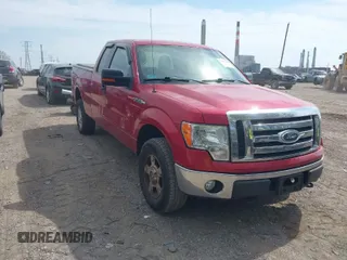 2010 Ford F-150 XL with VIN 1FTEX1E85AFC22697, listed as a IAAI auction lot 42081108 with 154,867 mi miles. Bid and sale history available at carsss.com. Image 1.