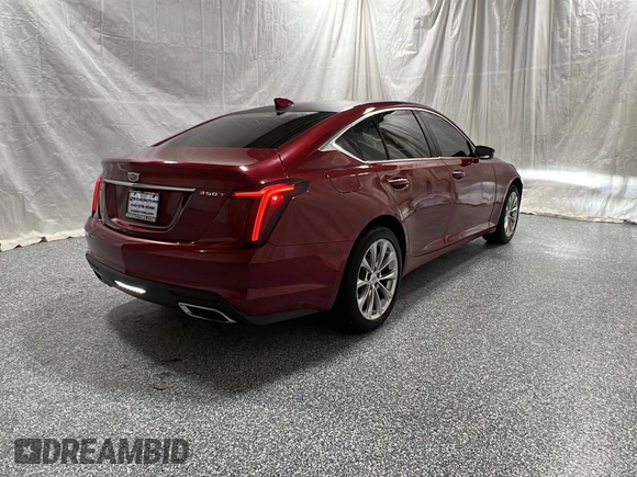 2020 Cadillac CT5 Premium Luxury with VIN 1G6DT5RK5L0124587, listed as a Copart auction lot 54260185 with 17,544 mi miles and Clean Title. Bid and sale history available at carsss.com. Image 4.