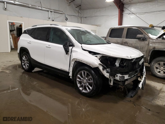 2022 GMC Terrain SLT with VIN 3GKALVEV8NL112945, listed as a Copart auction lot 88699585 with 55,137 mi miles and Salvage Title. Bid and sale history available at carsss.com. Image 4.