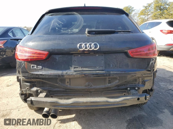 2017 Audi Q3 Premium Plus with VIN WA1HCCFS2HR017114, listed as a Copart auction lot 42201735 with 73,002 mi miles and Salvage title. Bid and sale history available at DreamBid. Image 6.