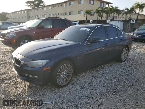 2013 BMW 3 Series 328i with VIN WBA3C1C55DF438191, listed as a Copart auction lot 51116325 with 175,440 mi miles and Salvage Title. Bid and sale history available at carsss.com. Image 1.