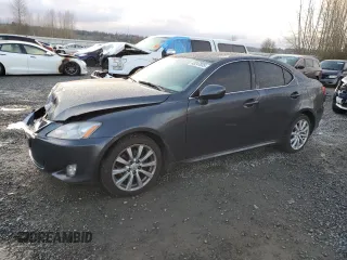 2008 Lexus IS 250 with VIN JTHCK262285019237, listed as a Copart auction lot 49247035 with 131,543 mi miles and Salvage Title. Bid and sale history available at carsss.com. Image 1.