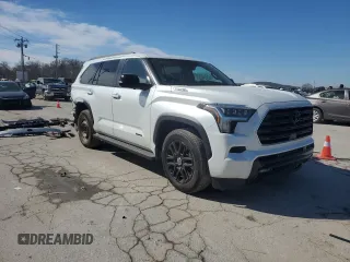 2024 Toyota Sequoia SR5 with VIN 7SVAAABAXRX032963, listed as a Copart auction lot 48301465 with 13,482 mi miles and Salvage Title. Bid and sale history available at carsss.com. Image 4.