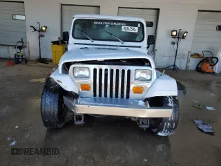 1995 Jeep Wrangler with VIN 1J4FY29S8SP272660, listed as a Copart auction lot 88342595 with 106,805 mi miles and Salvage Title. Bid and sale history available at carsss.com. Image 5.