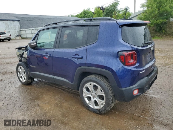 2020 Jeep Renegade Limited with VIN ZACNJBD18LPL82744, listed as a Copart auction lot 59294635 with 63,109 mi miles and Clean title. Bid and sale history available at DreamBid. Image 2.