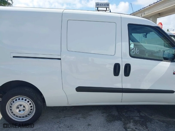 2019 Ram ProMaster City Cargo Van Tradesman with VIN ZFBHRFAB8K6M89858, listed as a IAAI auction lot 41930701 with 85,486 mi miles. Bid and sale history available at carsss.com. Image 13.